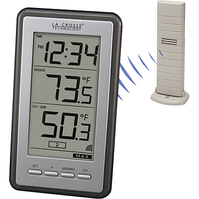 Remote digital outlet thermometer